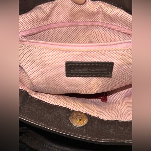 Dooney And Bourke Brown Pebbled Leather Sara Purse Handbag - Picture 16 of 16